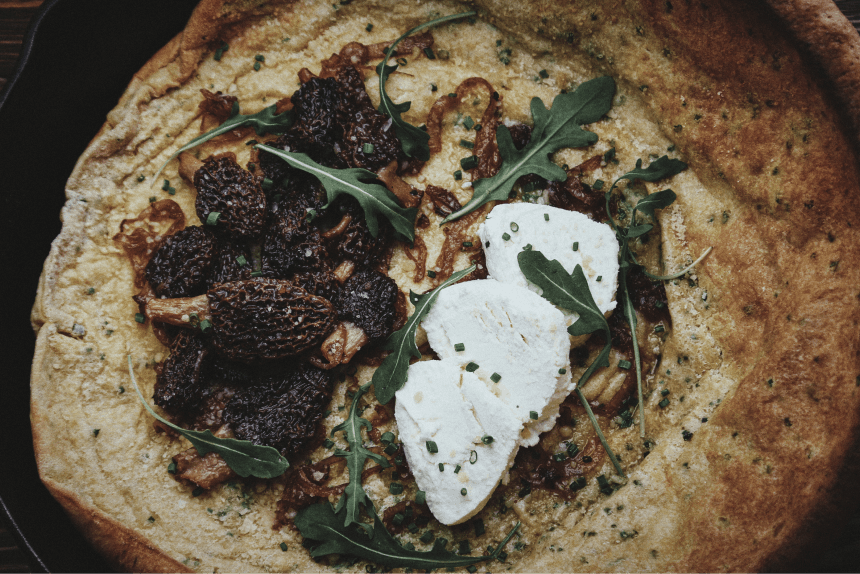 Dutch Baby with Morel Mushrooms & Cheese_4